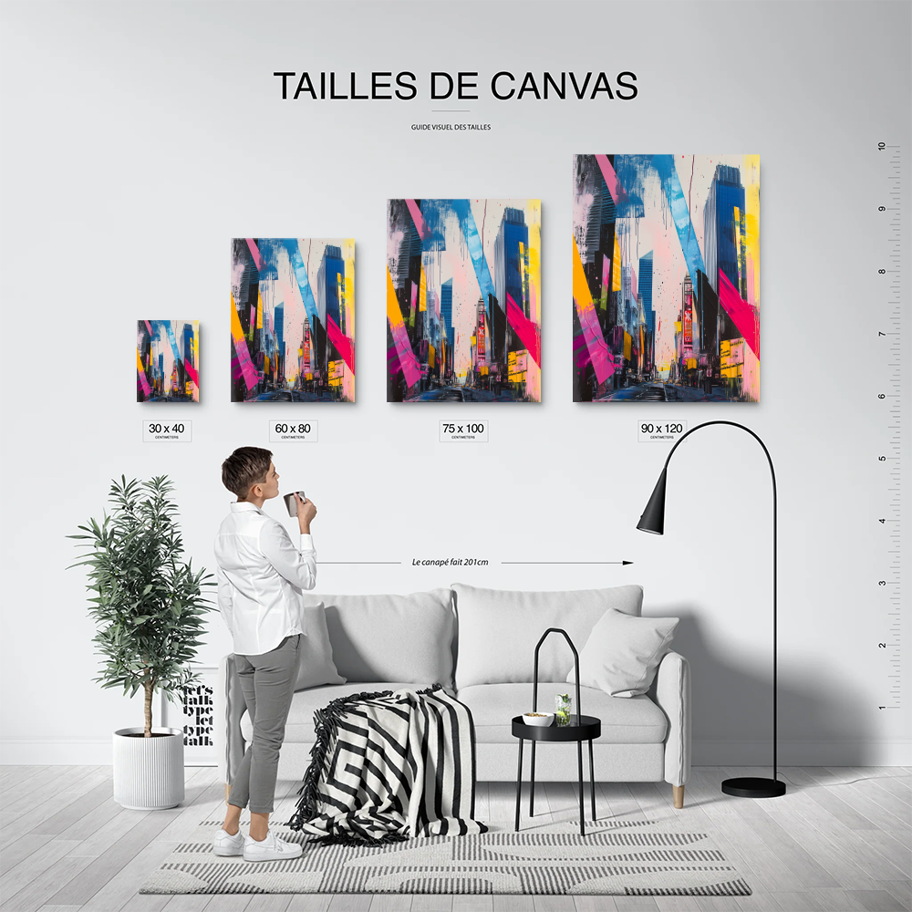 Tableau New York Abstrait