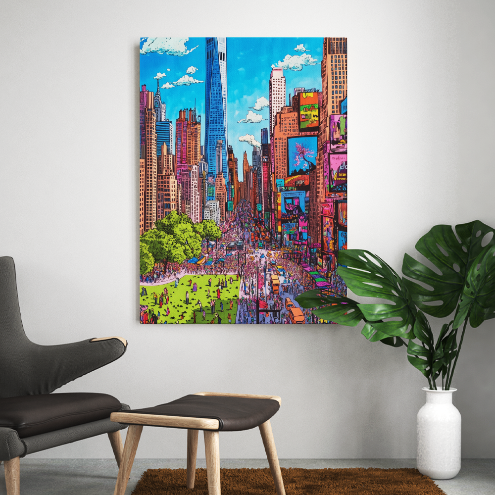 Tableau New York Couleur