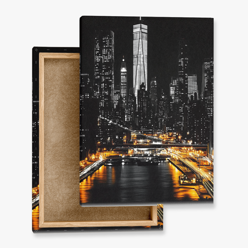 Tableau New York Noir et Blanc