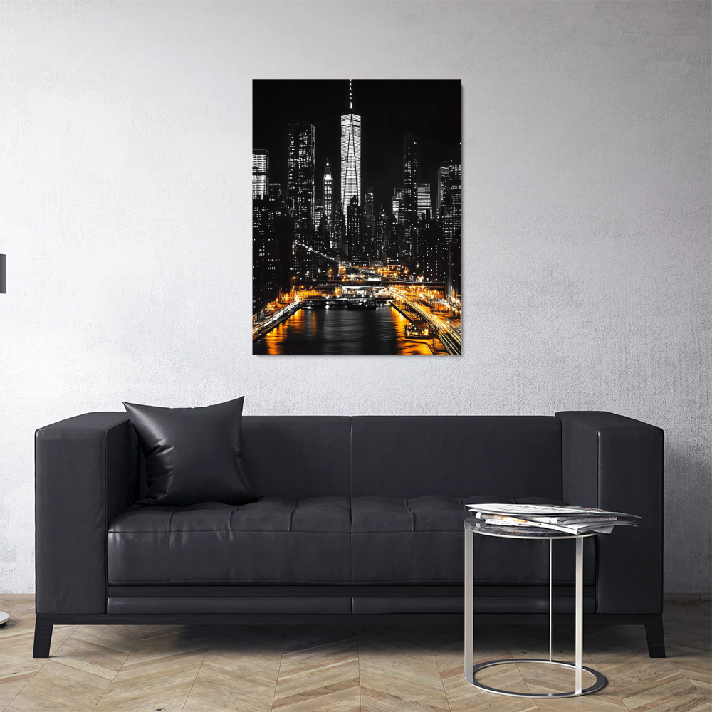 Tableau New York Noir et Blanc