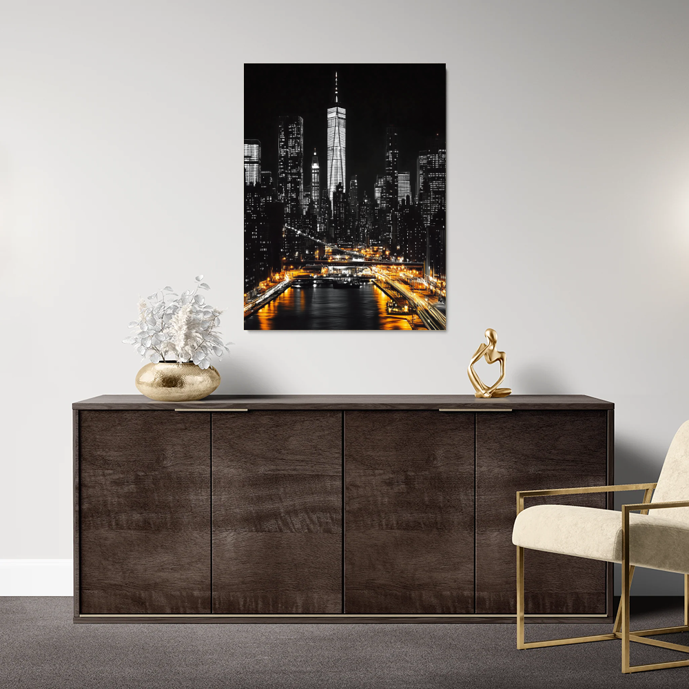 Tableau New York Noir et Blanc