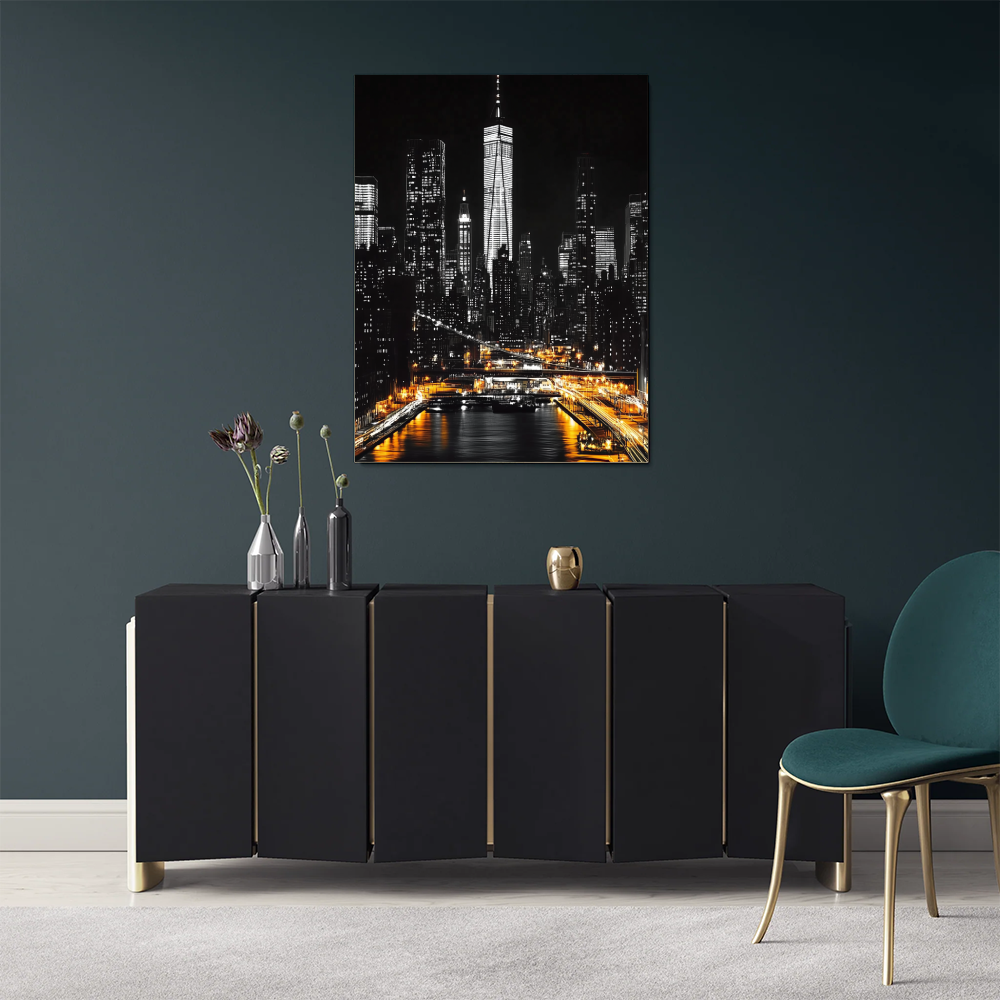 Tableau New York Noir et Blanc