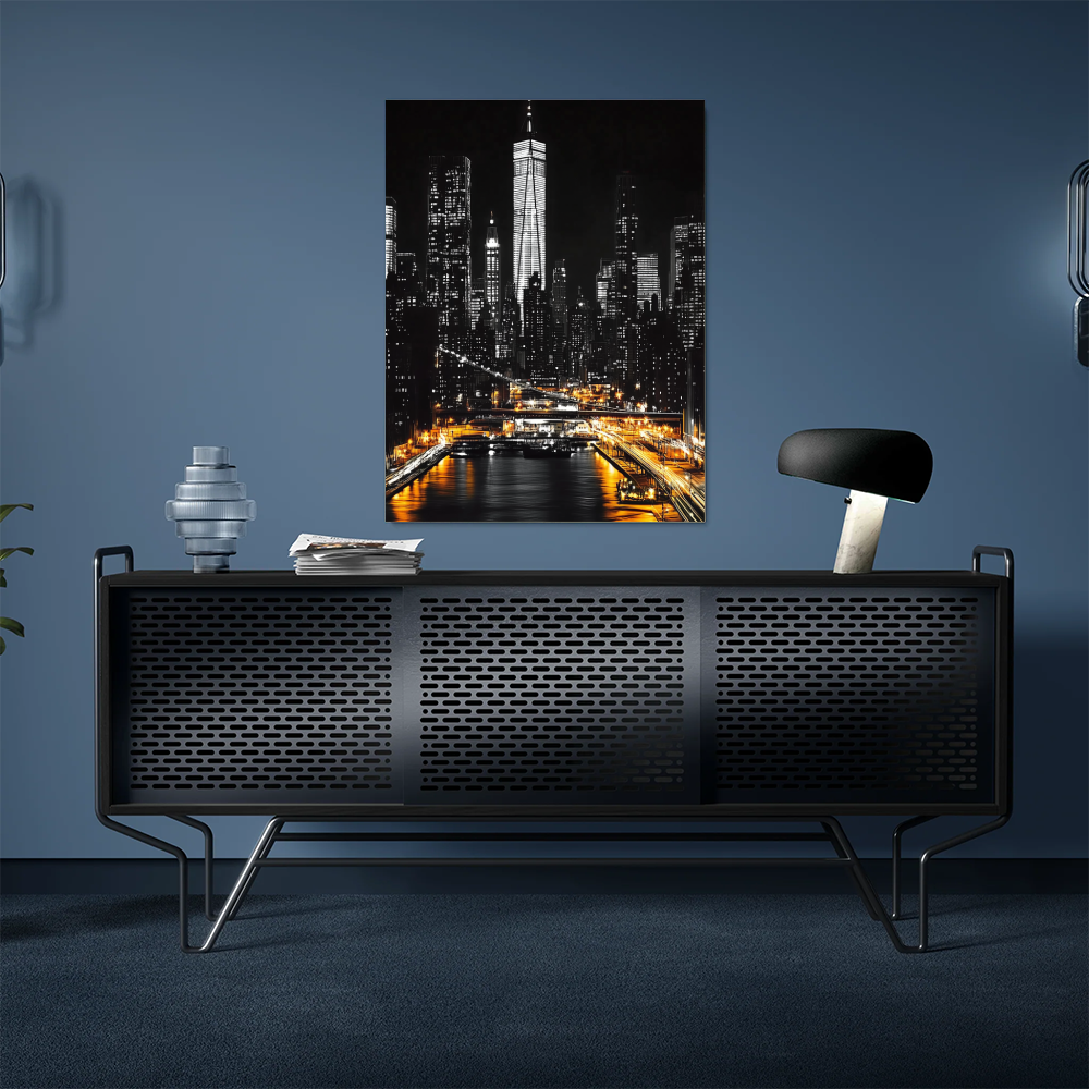 Tableau New York Noir et Blanc
