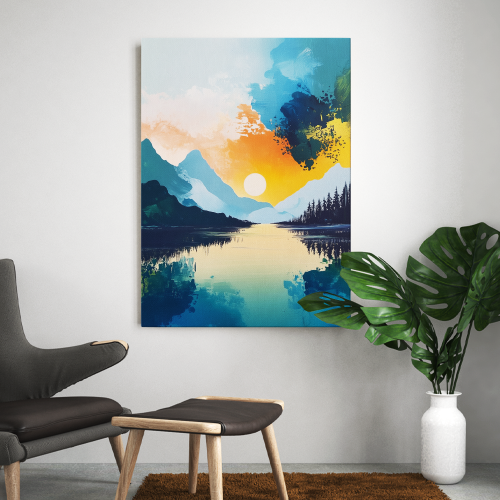 Tableau Paysage Abstrait