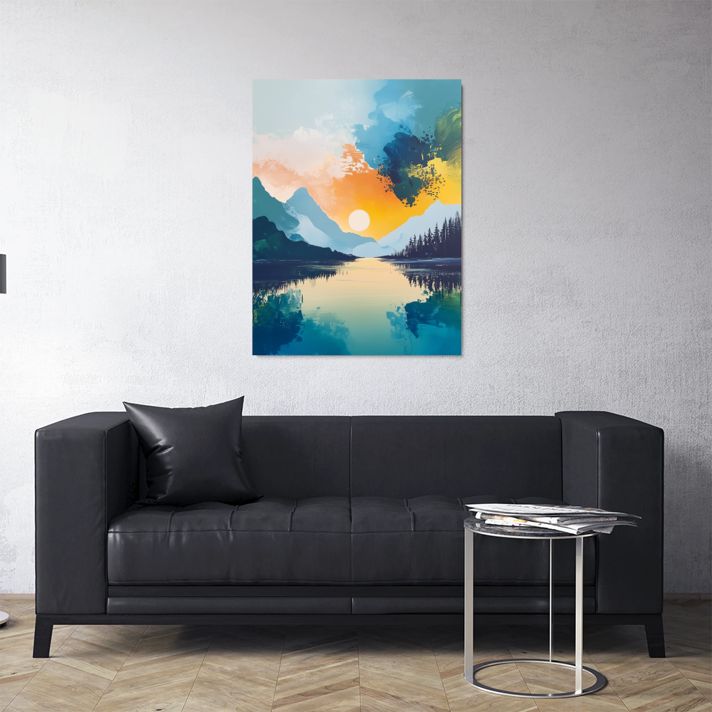 Tableau Paysage Abstrait