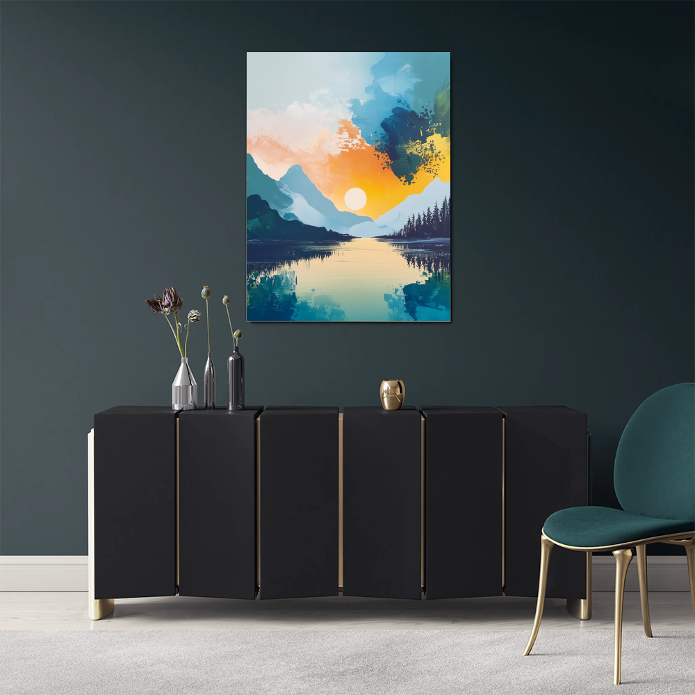 Tableau Paysage Abstrait