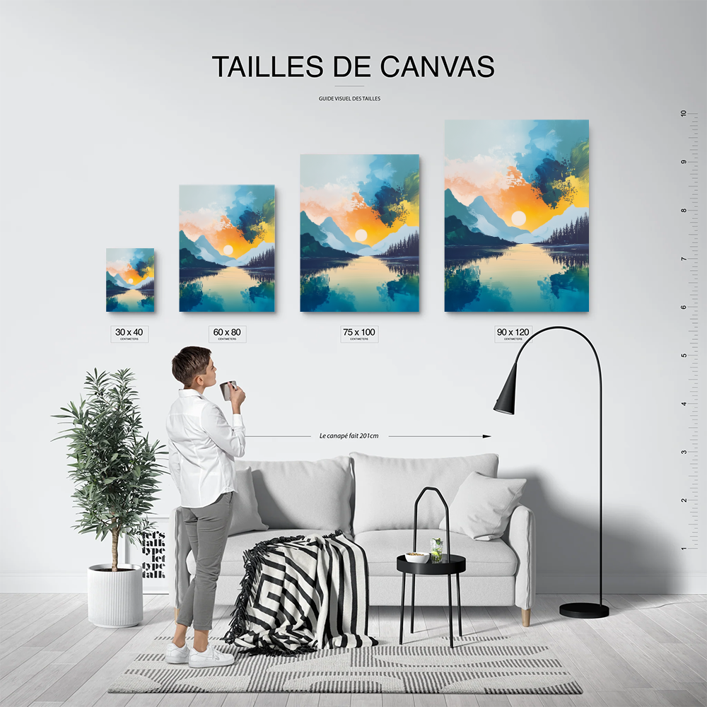 Tableau Paysage Abstrait