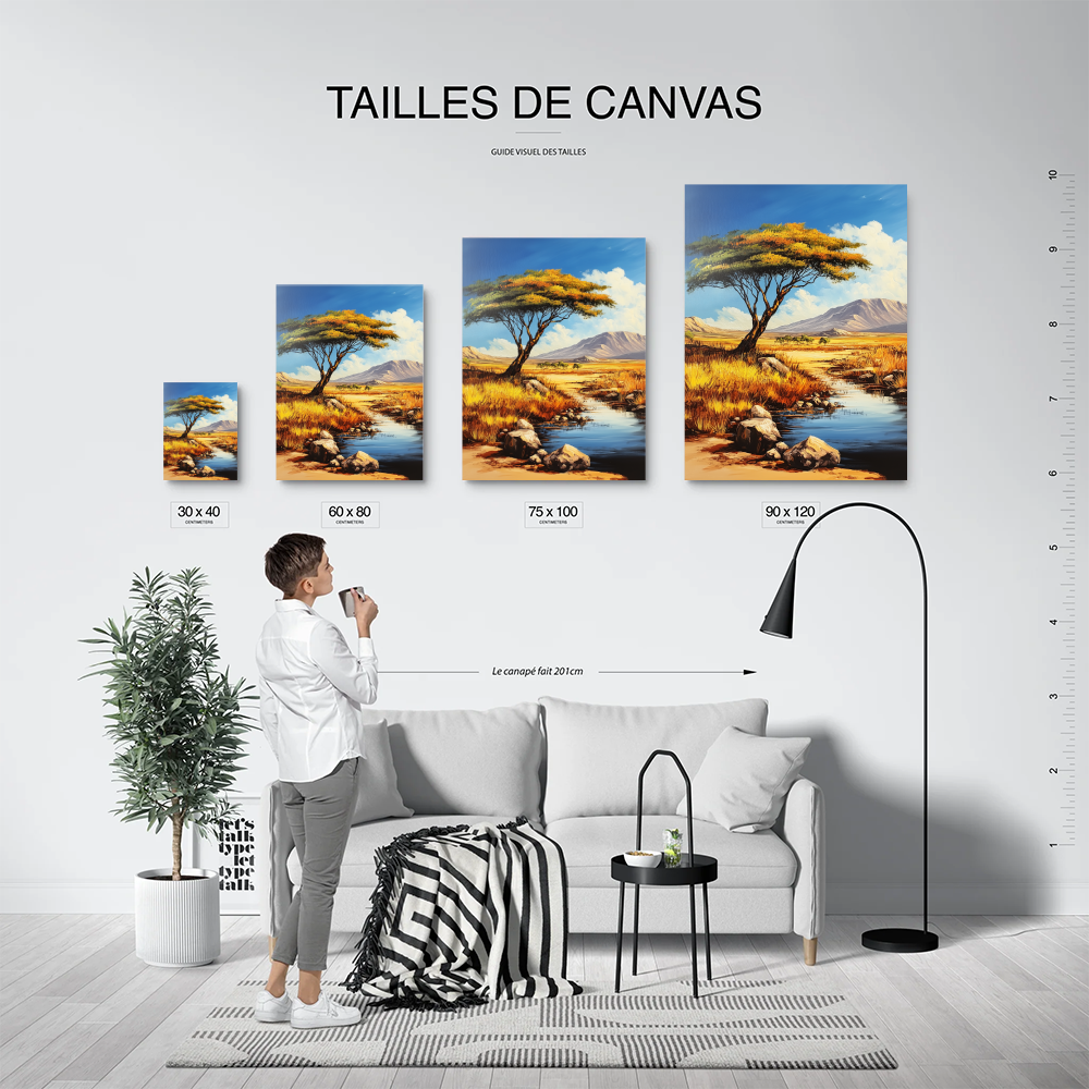 Tableau Paysage Africain