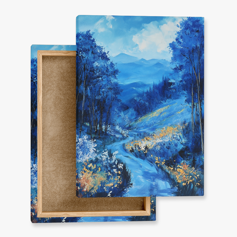 Tableau Paysage Bleu