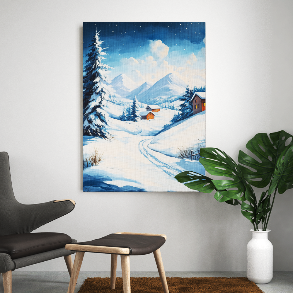 Tableau Paysage de Neige
