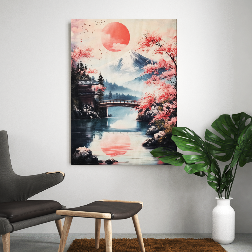 Tableau Paysage Japonais