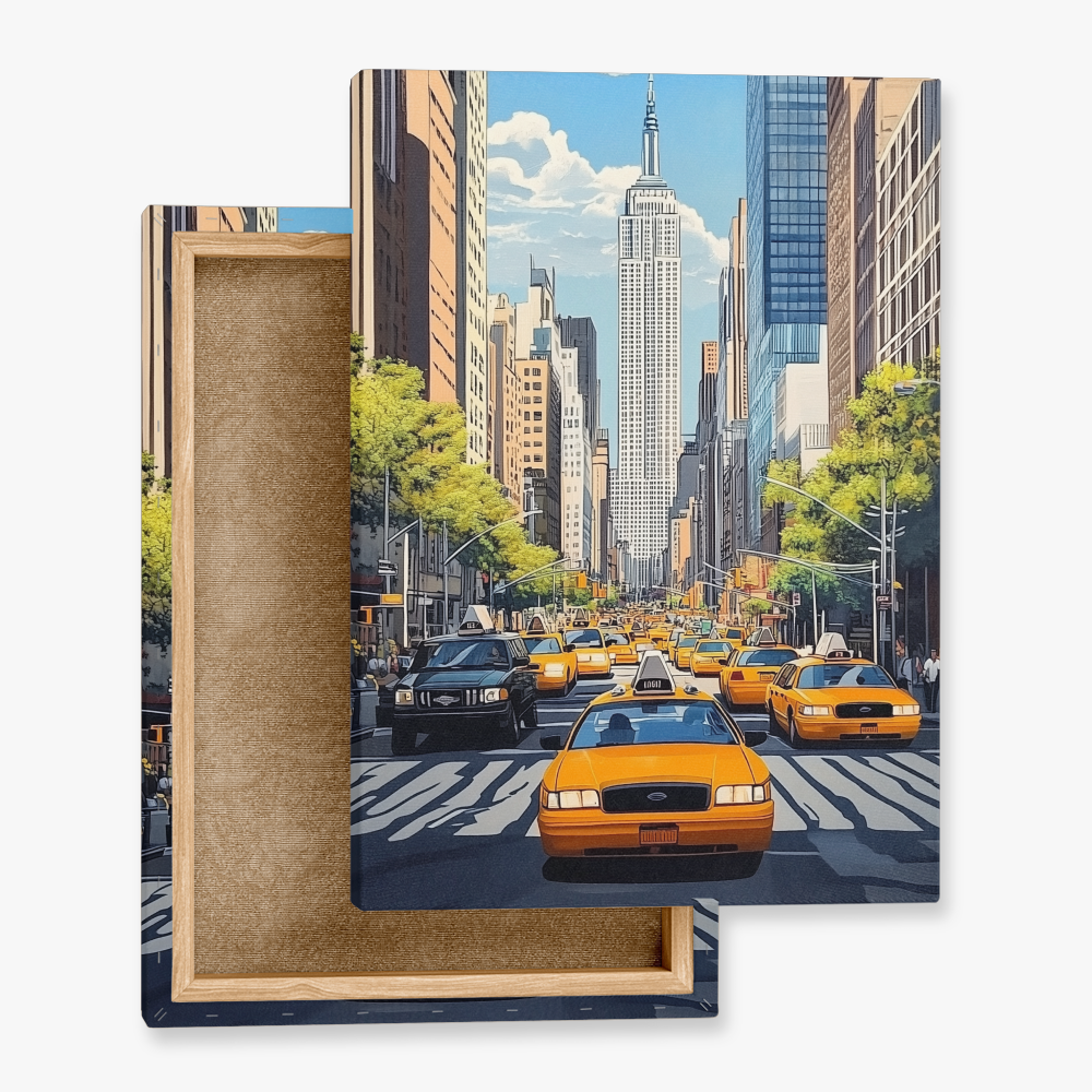 Tableau Taxi Jaune New York