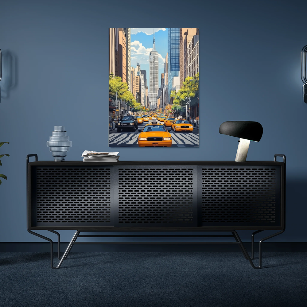 Tableau Taxi Jaune New York