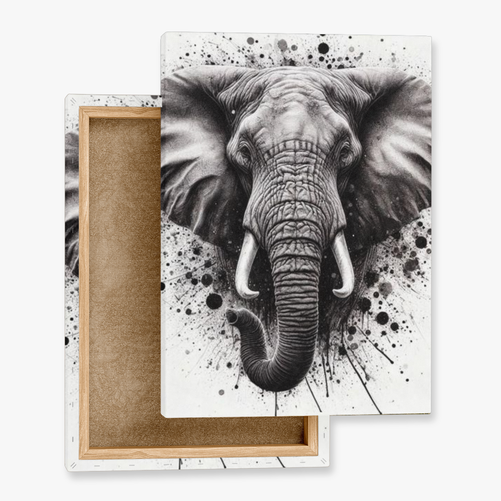 Tableau Tête Eléphant