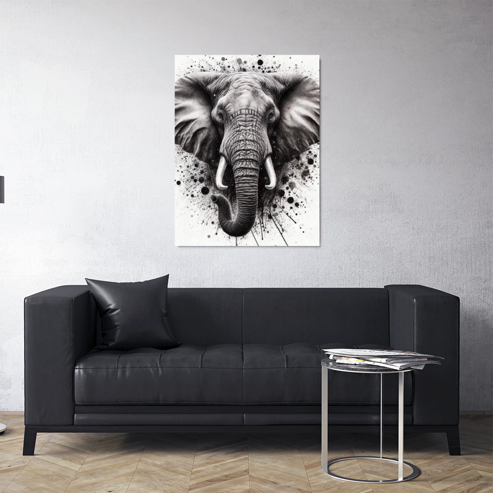 Tableau Tête Eléphant