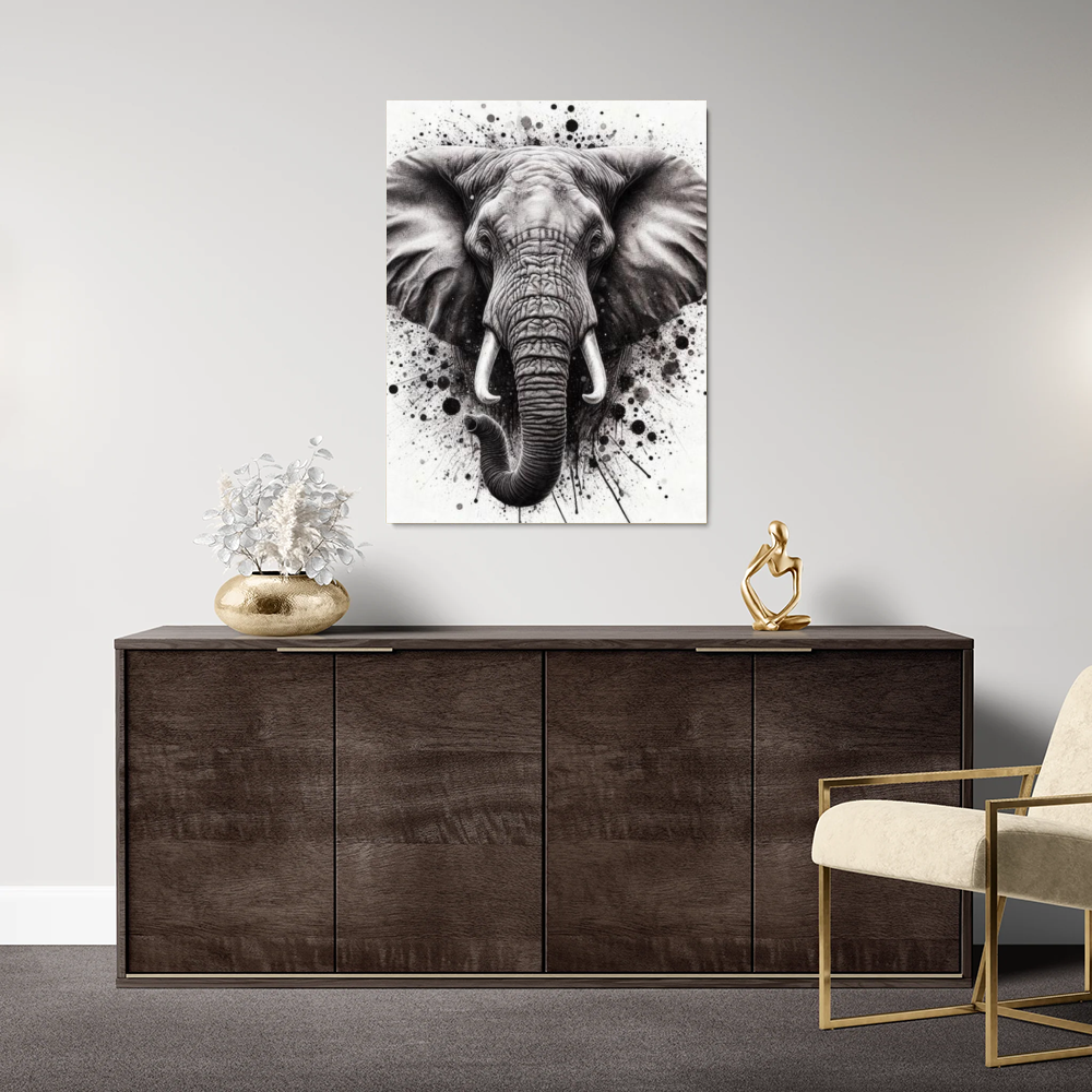 Tableau Tête Eléphant