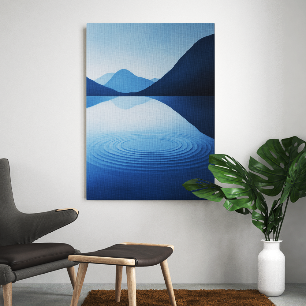 Tableau Zen Bleu