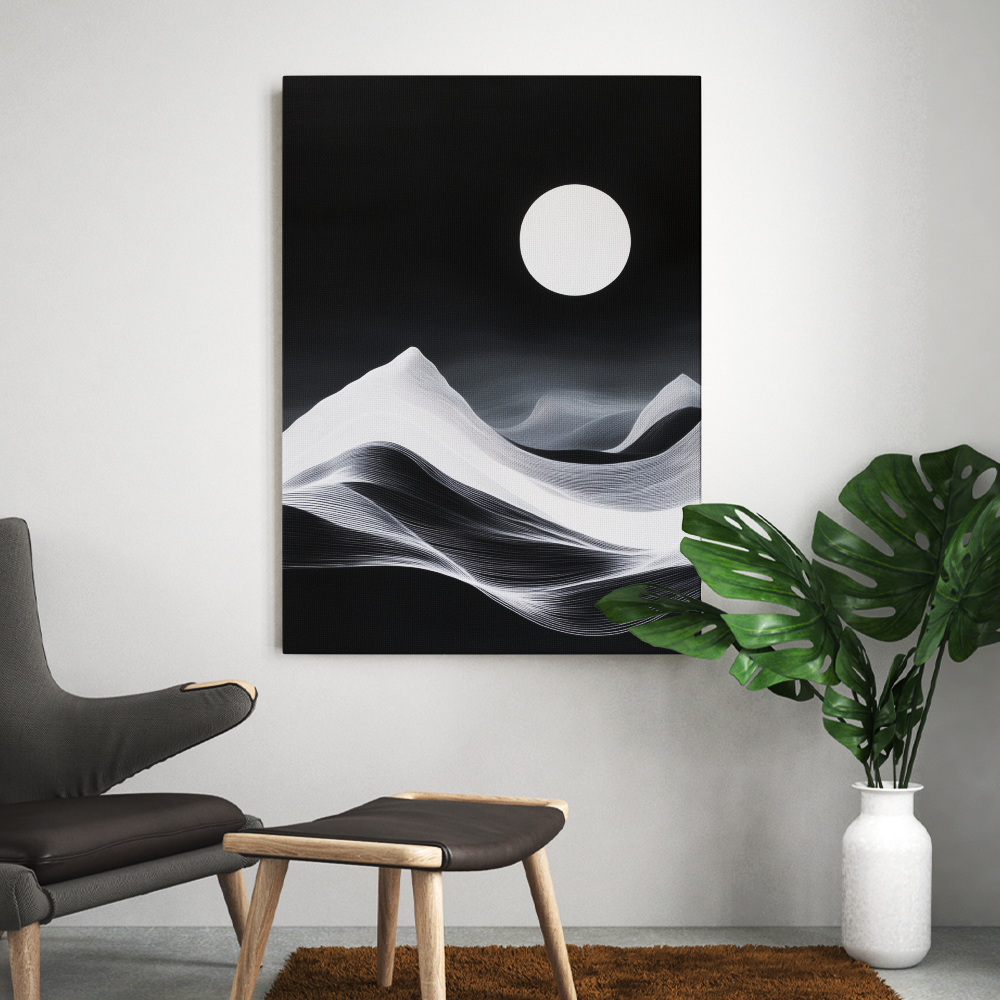 Tableau Zen Noir et Blanc