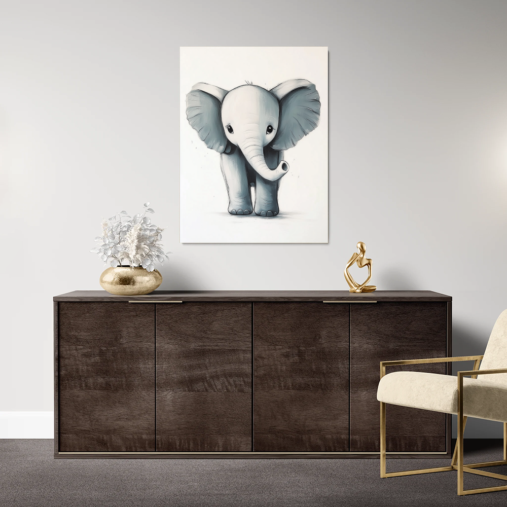 Tableau Bébé Eléphant
