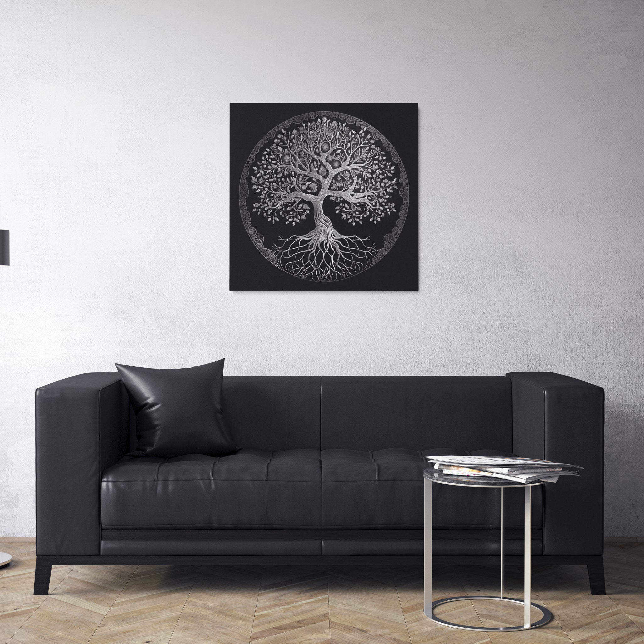 peinture_Arbre_de_vie_argent