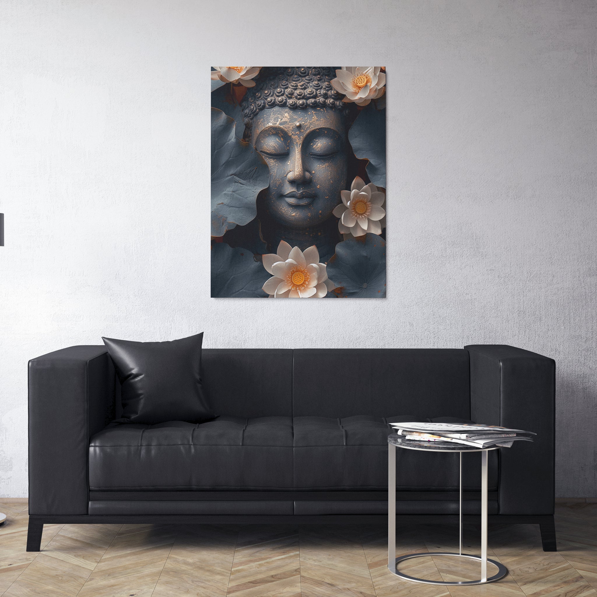 peinture_Bouddha_Lotus