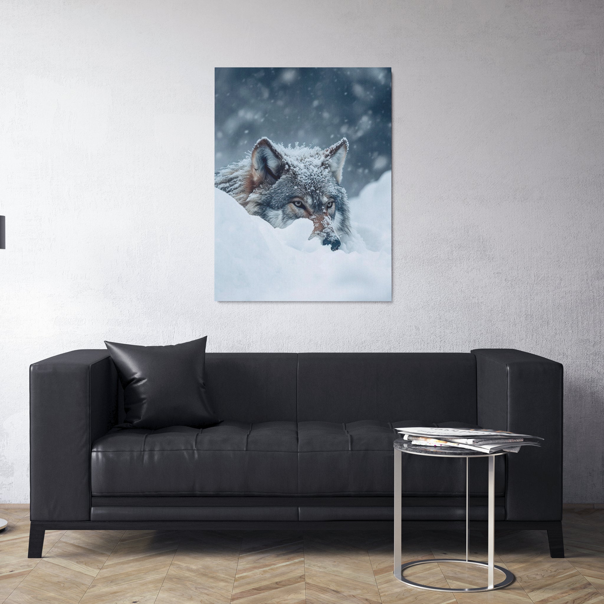 peinture_animaux_dans_la_neige