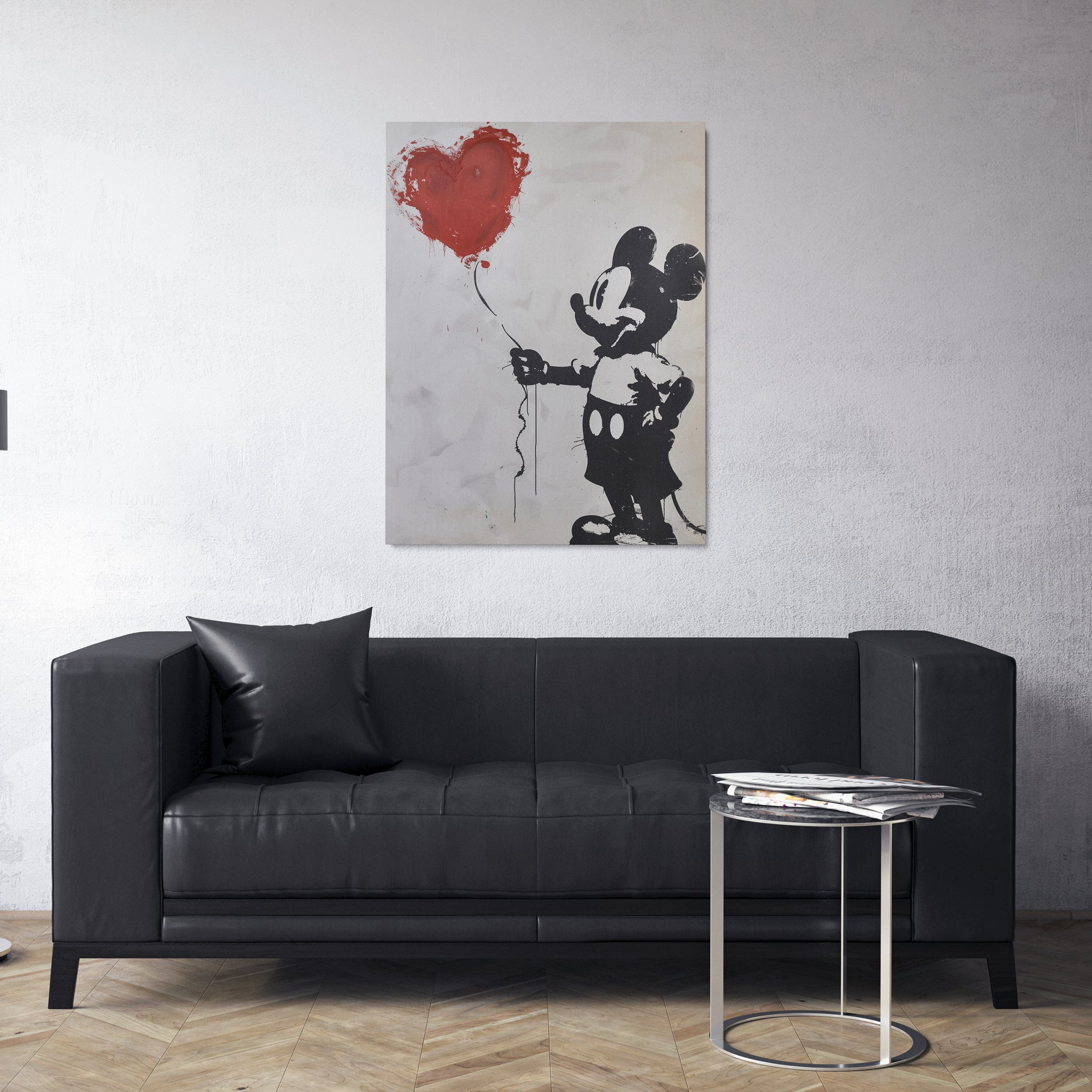 peinture_banksy_ballon_mickey