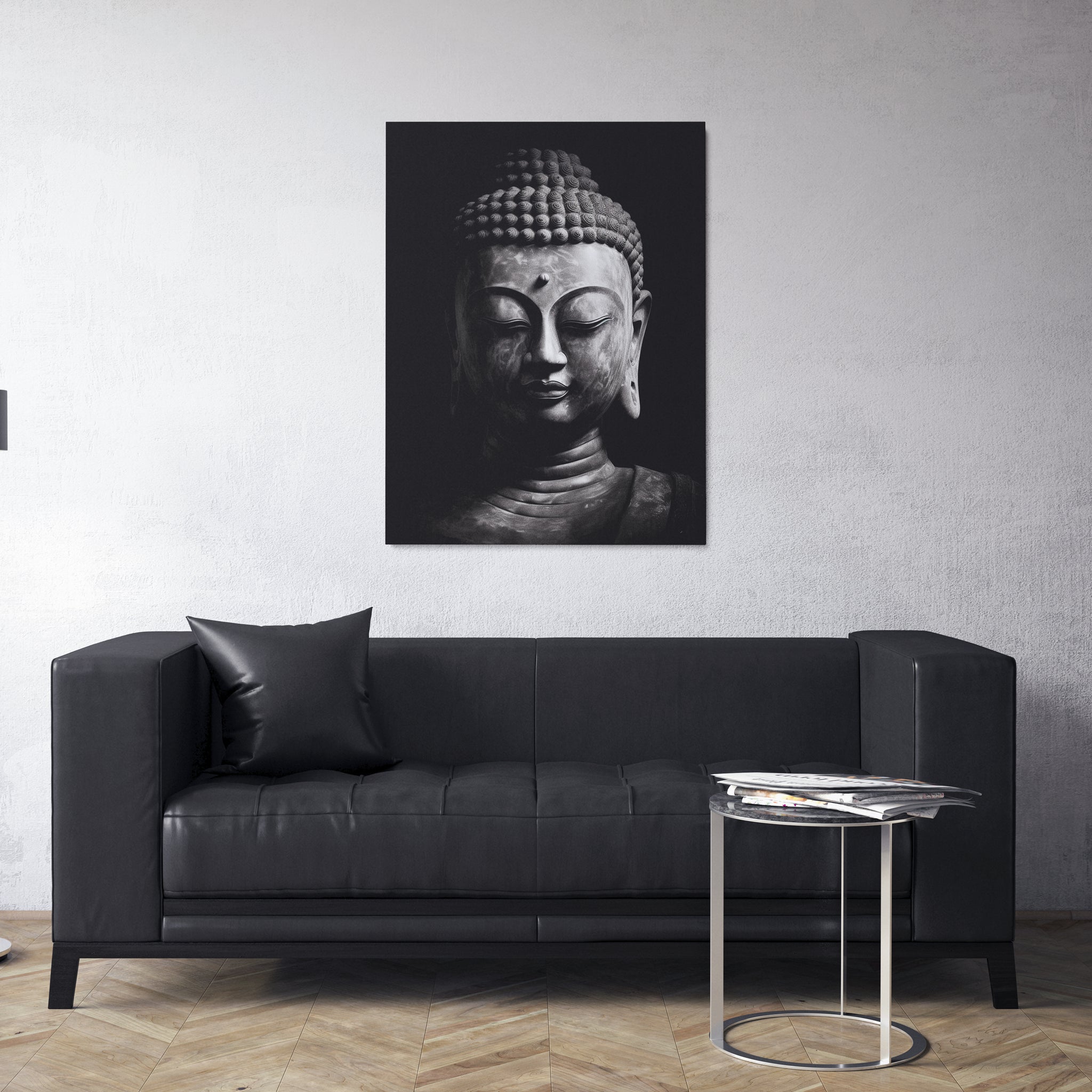 peinture_bouddha_noir_et_blanc