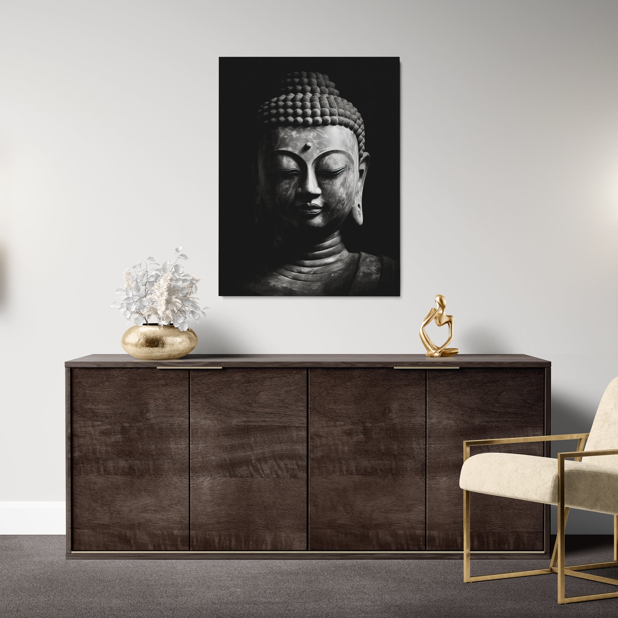 poster_bouddha_noir_et_blanc