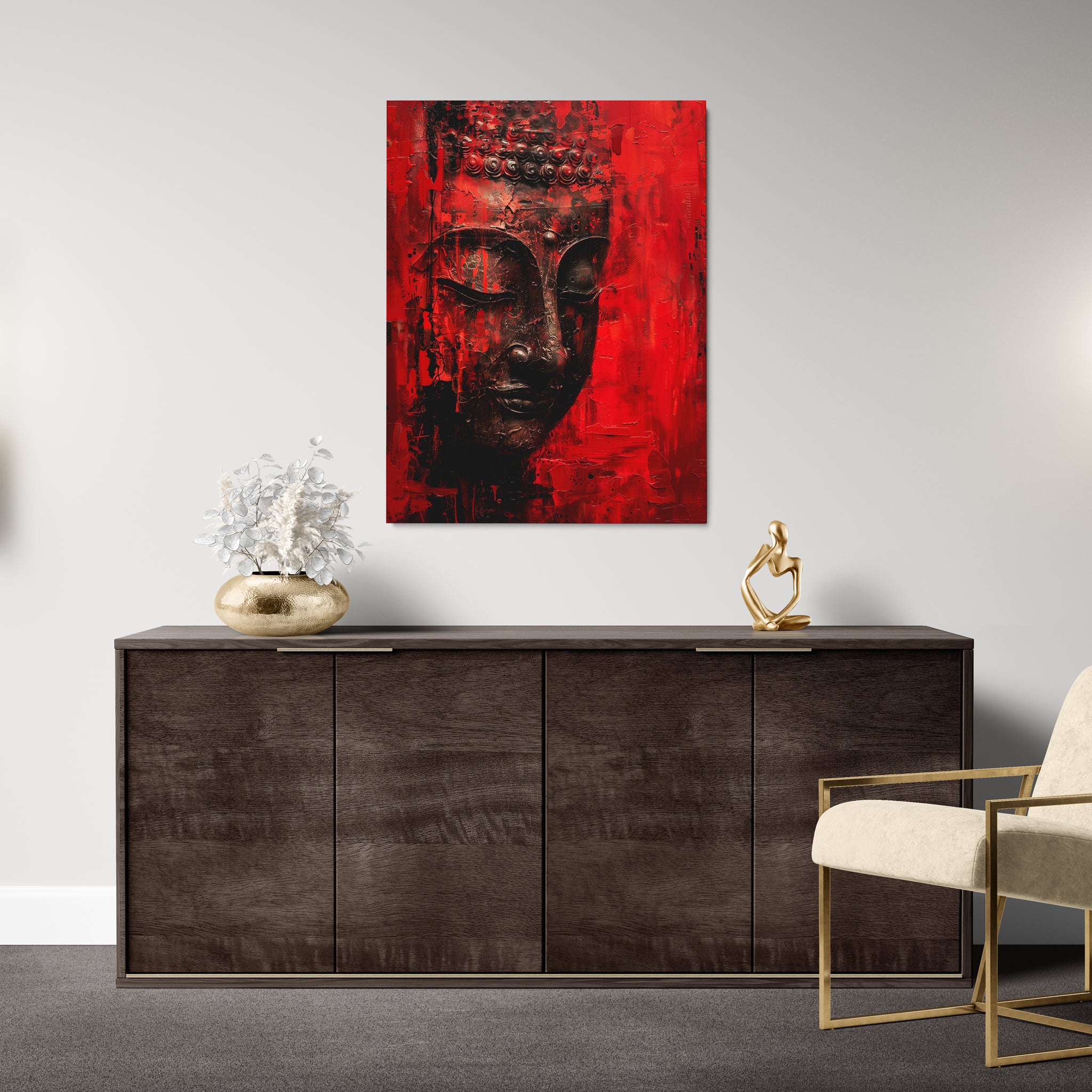 poster_zen_bouddha_rouge