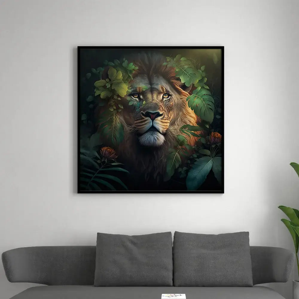 animaux de la jungle sur tableau