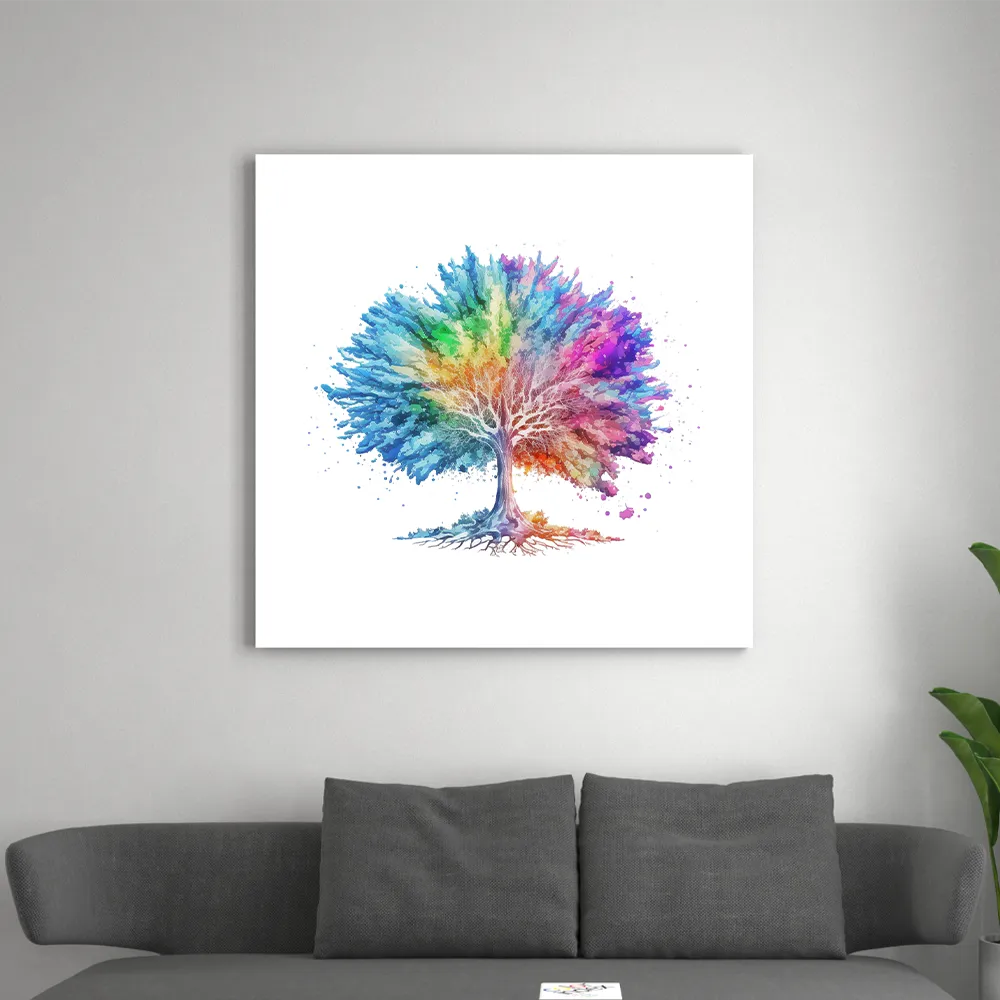 tableau-arbre-de-vie-multicolore