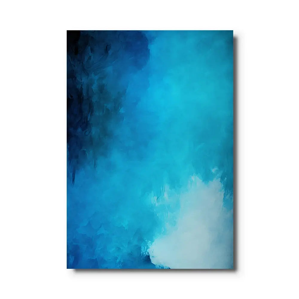 tableau bleu abstrait