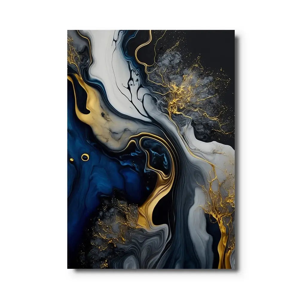 tableau bleu gris