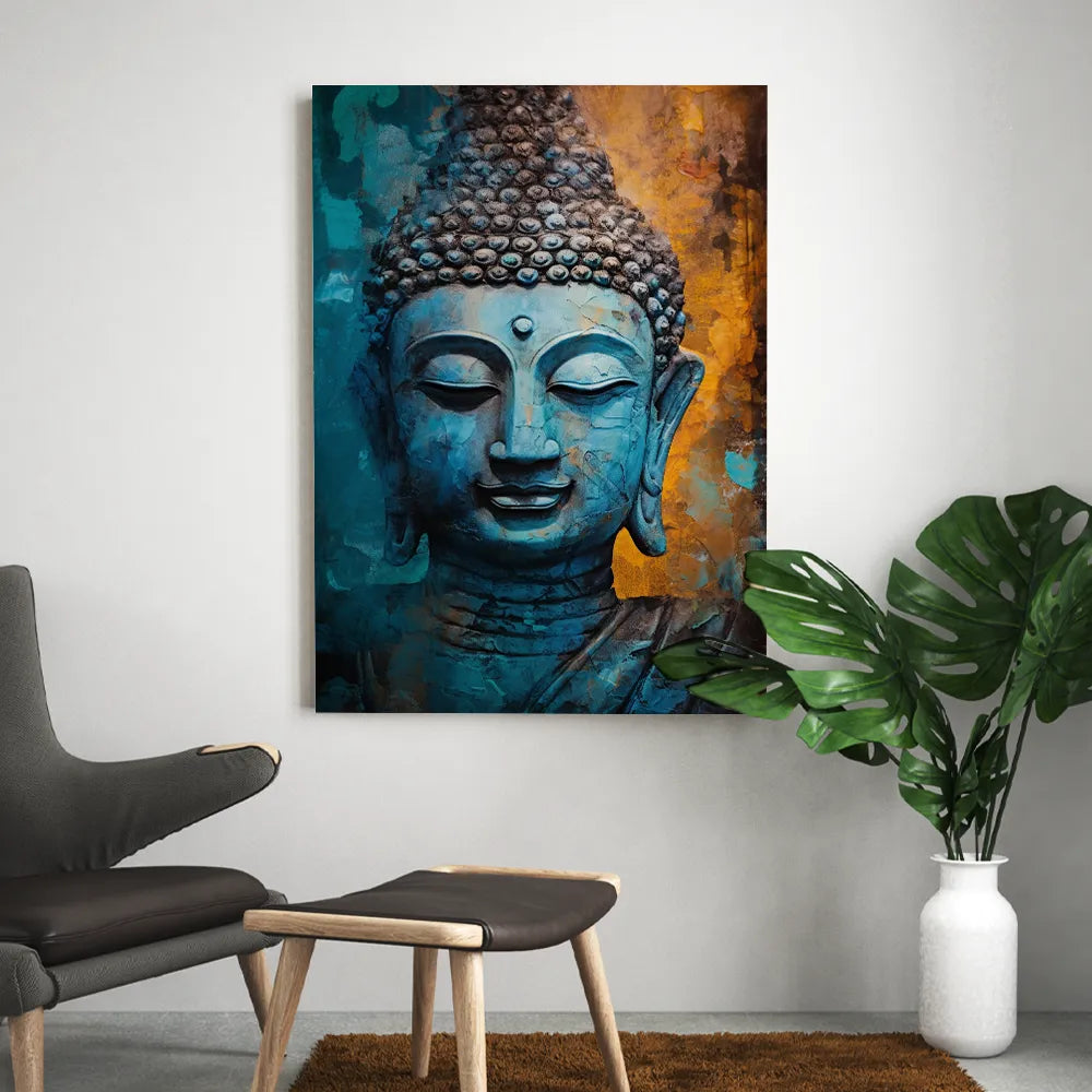 tableau-bouddha-turquoise