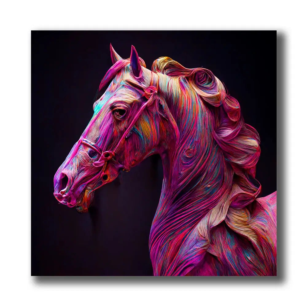 tableau cheval pop art