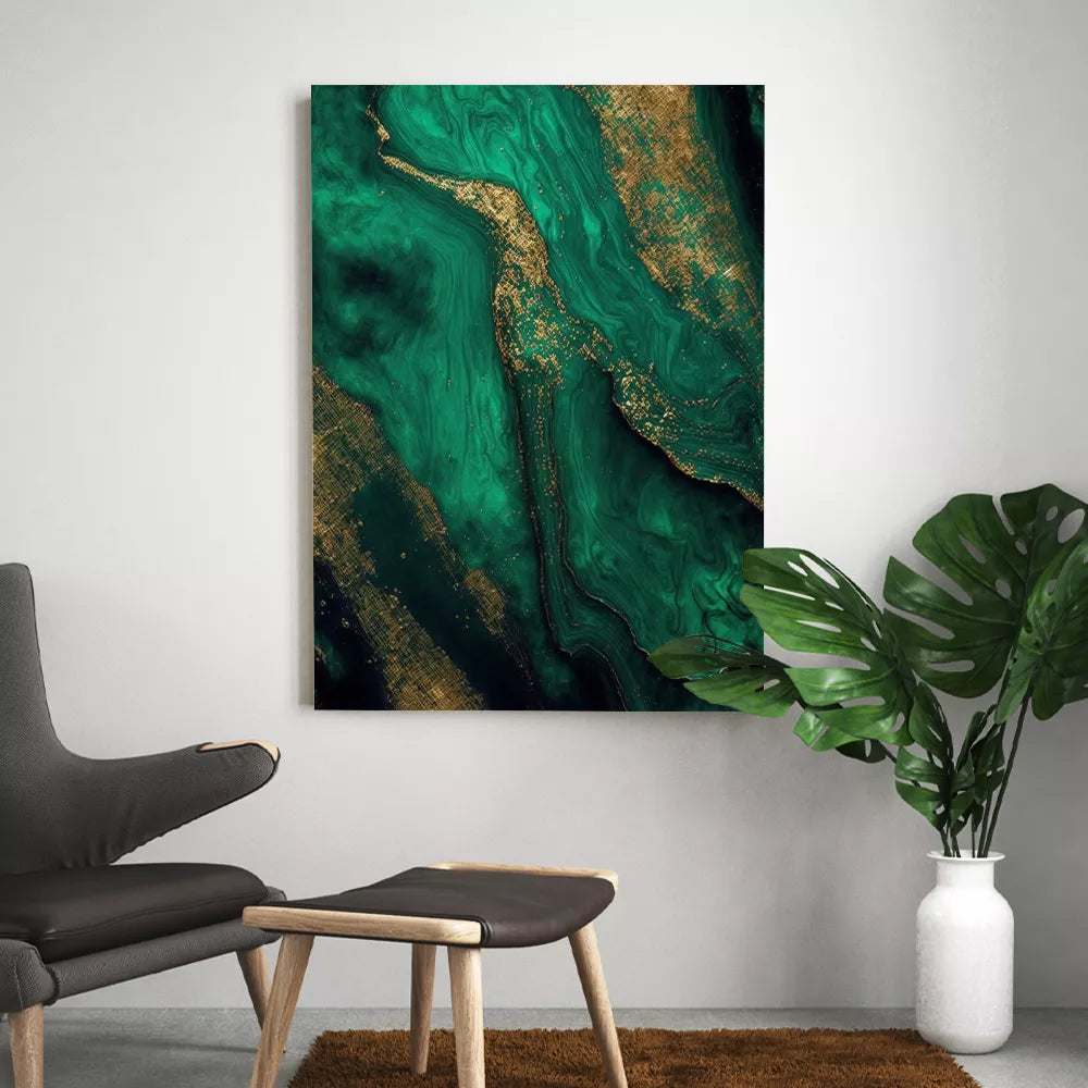 tableau-contemporain-bleu-vert