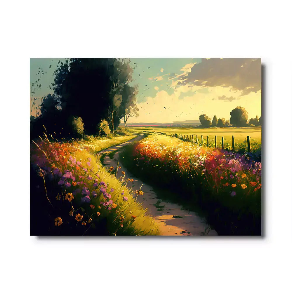 tableau de paysage d'été