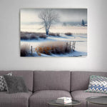 tableau de paysage d'hiver