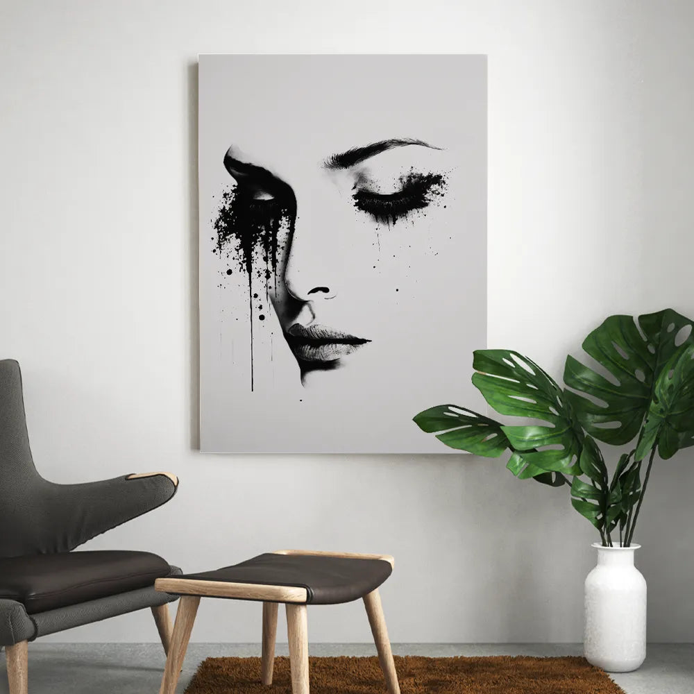 tableau-femme-noir-et-blanc