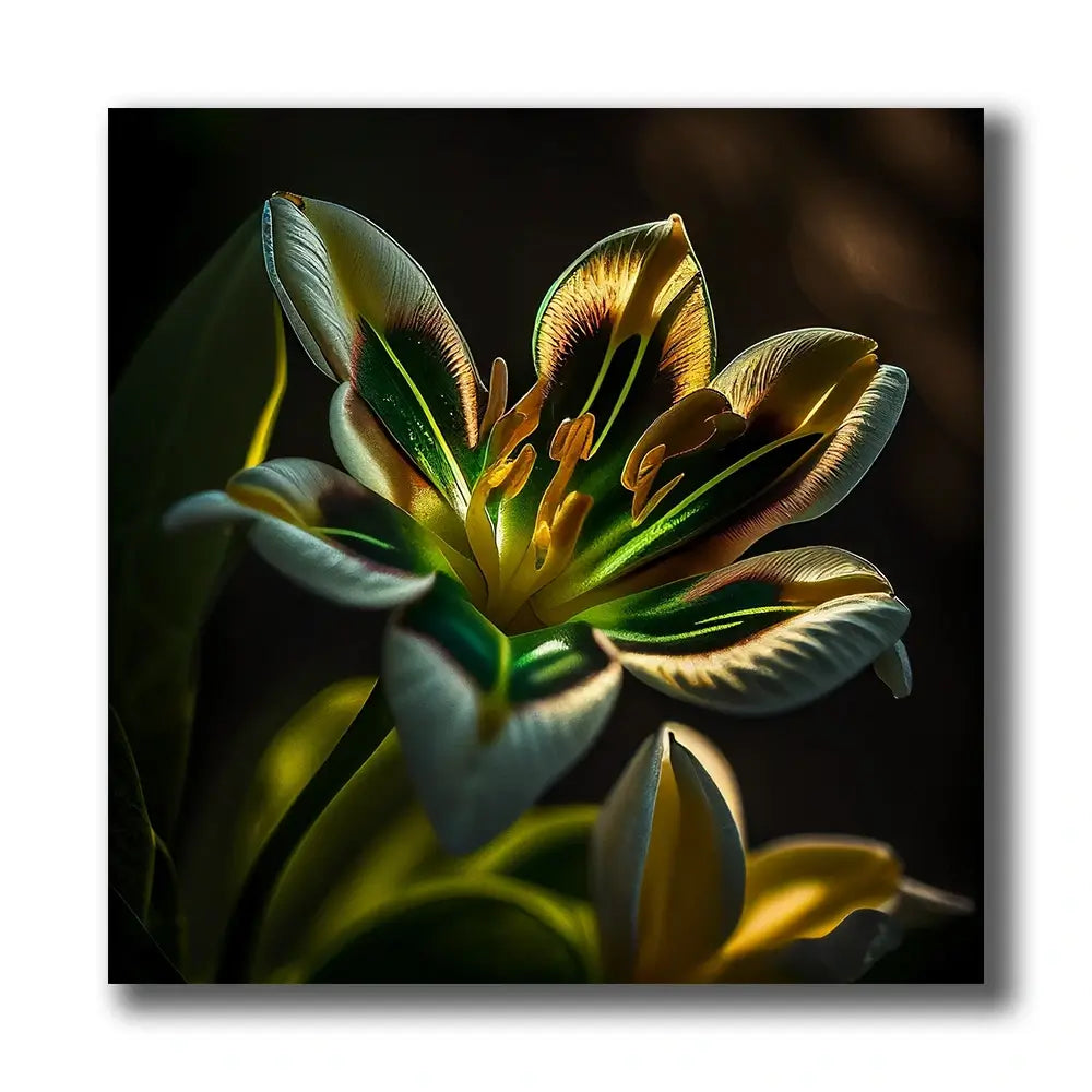 tableau fleur de lys sur canvas