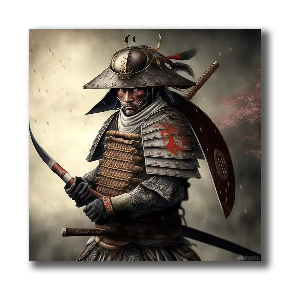 guerrier japonais samourai tableau
