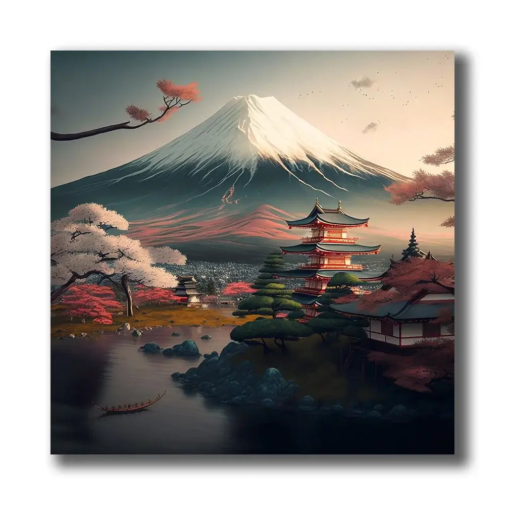 tableau japonais jardin