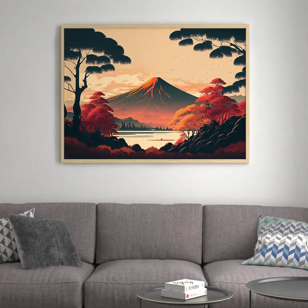 tableau japonais du mont fuji