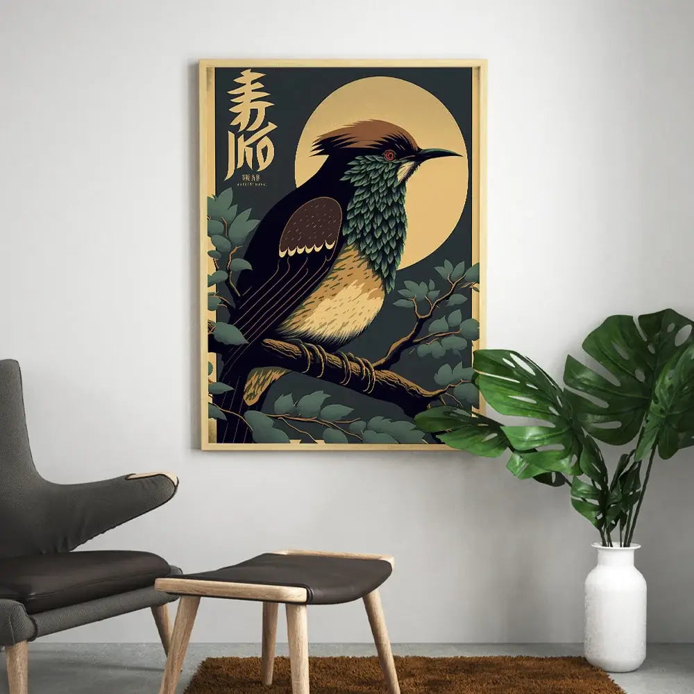 oiseau japonais tableau