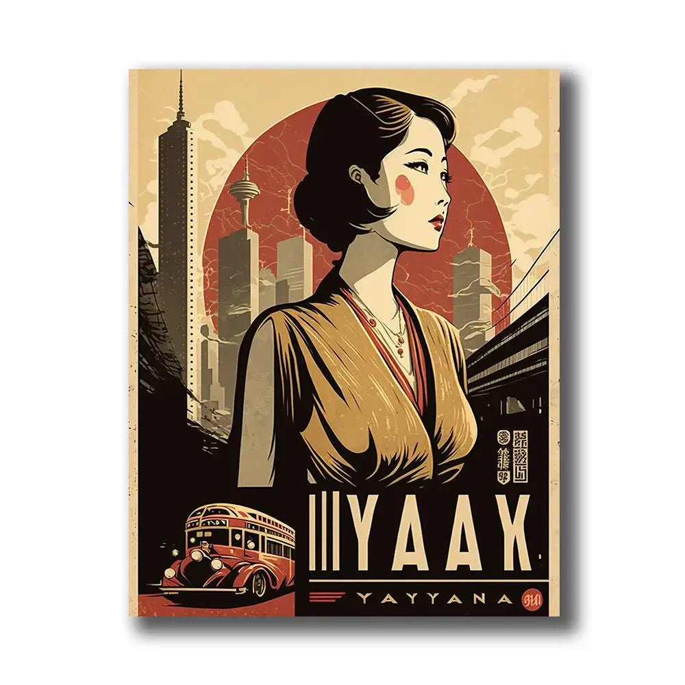 tableau vintage japon