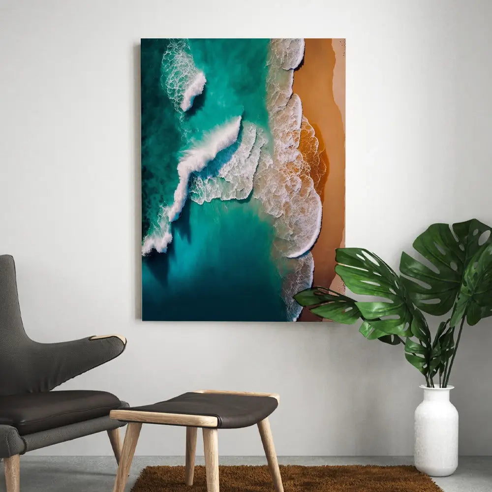 tableau lagon bleu
