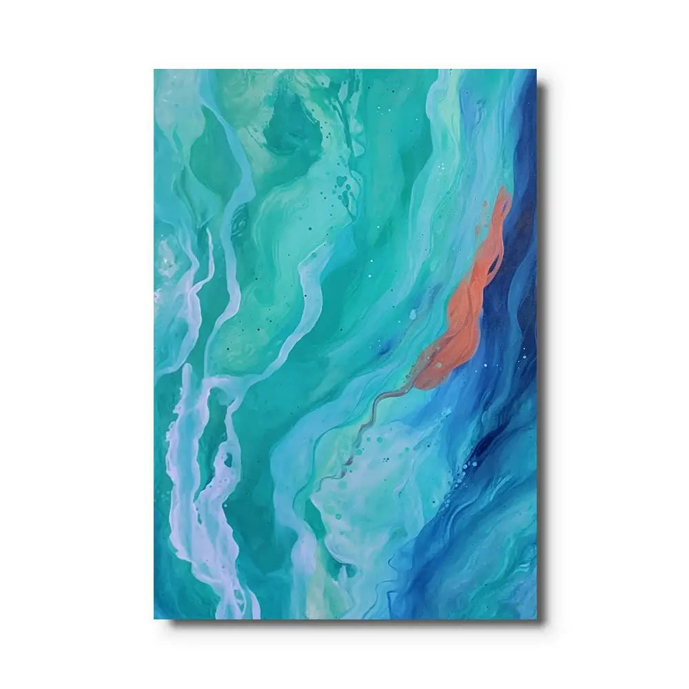 tableau mer abstrait