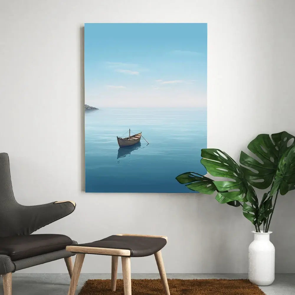 tableau mer avec bateau