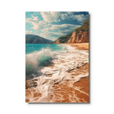 tableau mer plage canvas